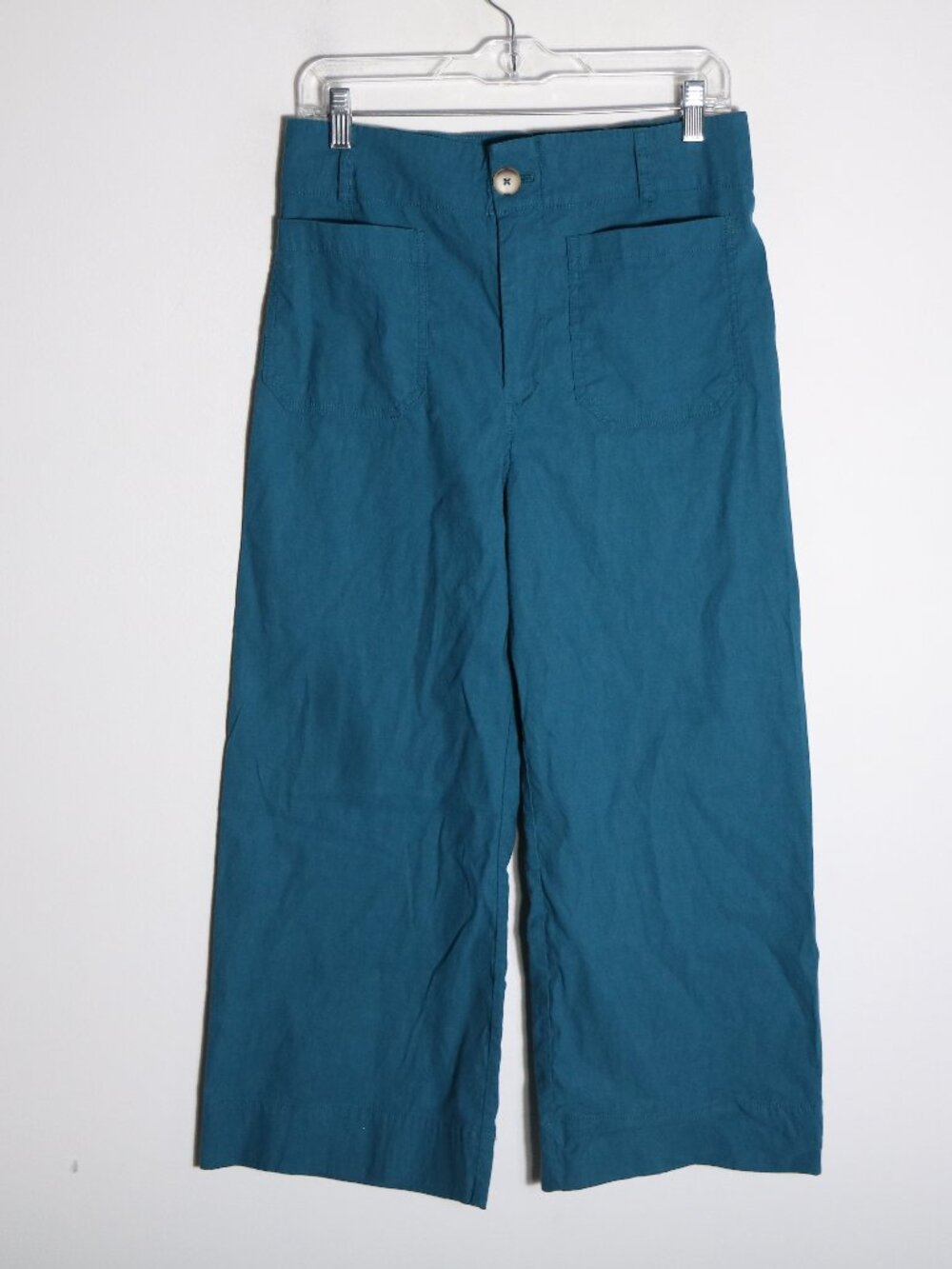 Anthropologie Teal Wide Leg Pants